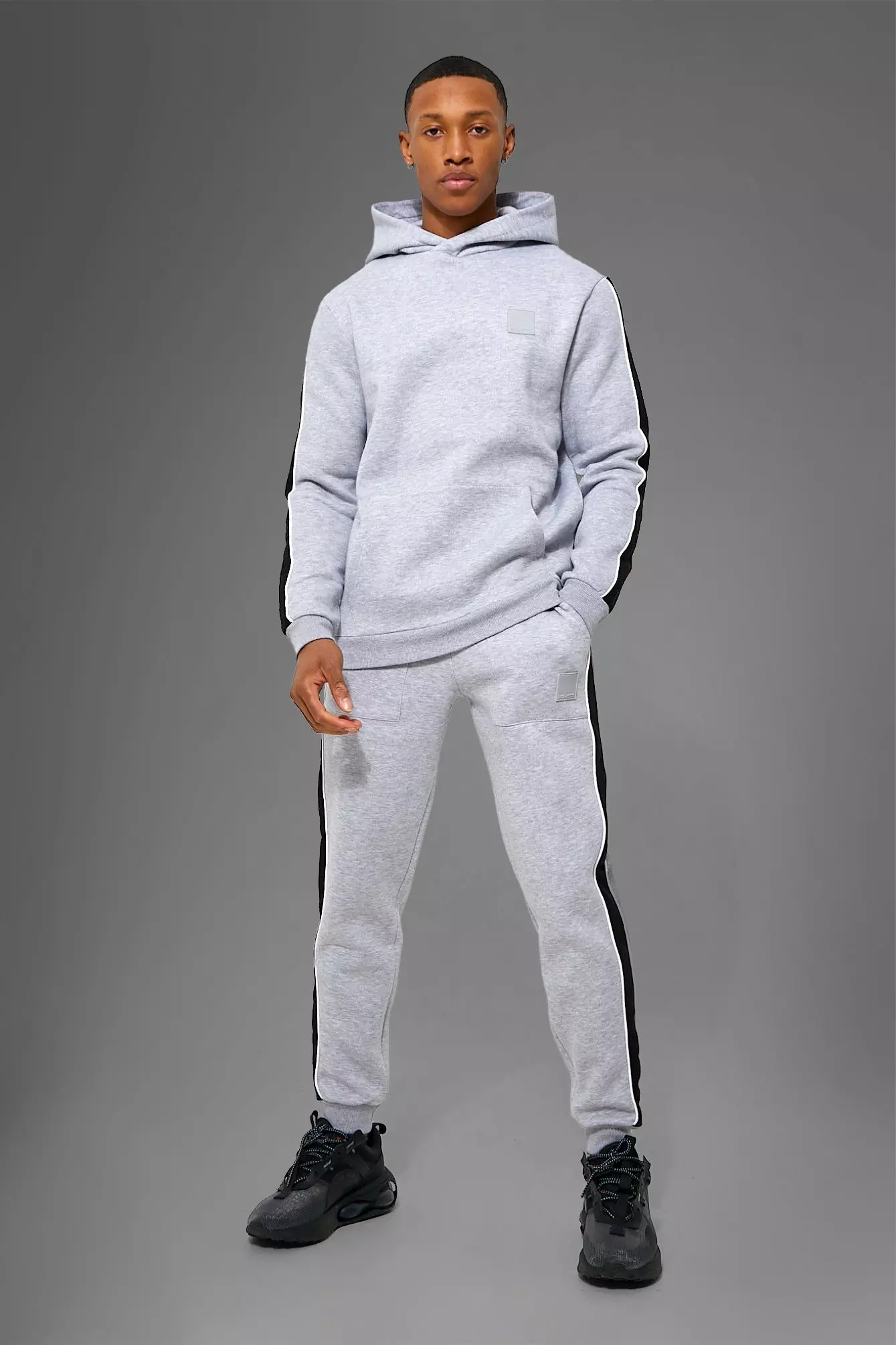 Grey marl 2024 nike tracksuit